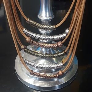 Multi-tiered, tri-toned Necklace